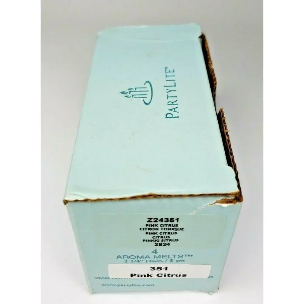 PartyLite Aroma Melts Pack of 4 Melts‎ Pink Citrus P3I/Z24351